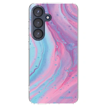 Picasee husă transparentă din silicon pentru Samsung Galaxy S25 5G - Pink liquid