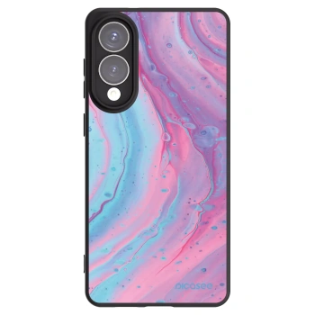 Picasee husă neagră din silicon pentru Samsung Galaxy S25 Edge 5G - Pink liquid