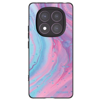 Picasee husă neagră din silicon pentru Xiaomi Redmi Note 14 Pro 4G - Pink liquid