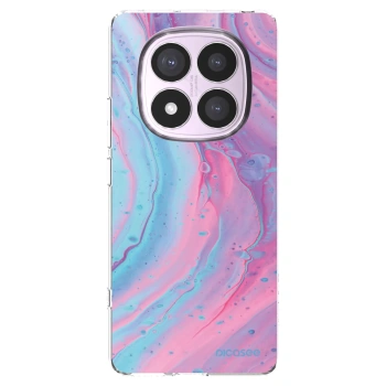 Picasee husă transparentă din silicon pentru Xiaomi Redmi Note 14 Pro 4G - Pink liquid