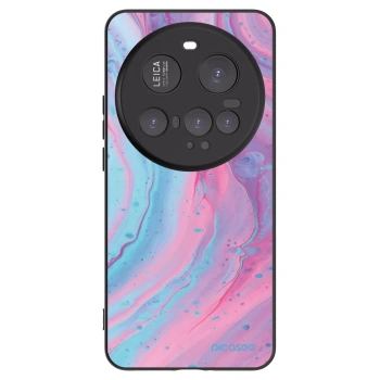 Picasee husă neagră din silicon pentru Xiaomi 15 Ultra - Pink liquid