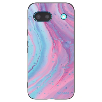Picasee husă neagră din silicon pentru Google Pixel 8a - Pink liquid