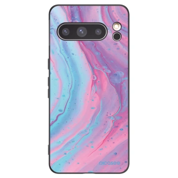 Picasee husă neagră din silicon pentru Google Pixel 8 Pro - Pink liquid
