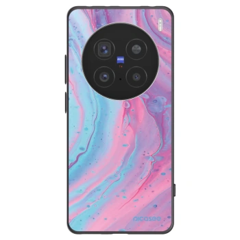 Picasee husă neagră din silicon pentru Vivo X200 Pro - Pink liquid