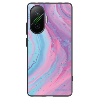 Picasee husă neagră din silicon pentru Xiaomi Poco F7 Pro 5G - Pink liquid