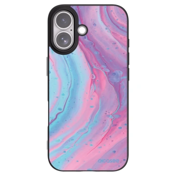 Picasee husă neagră din silicon pentru Apple iPhone 17 - Pink liquid