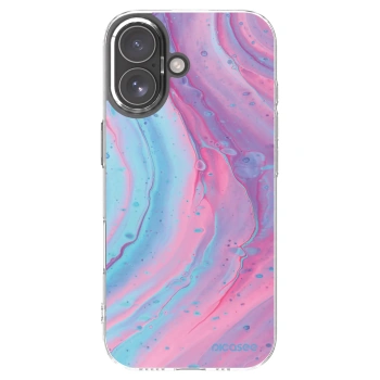 Picasee husă transparentă din silicon pentru Apple iPhone 17 - Pink liquid