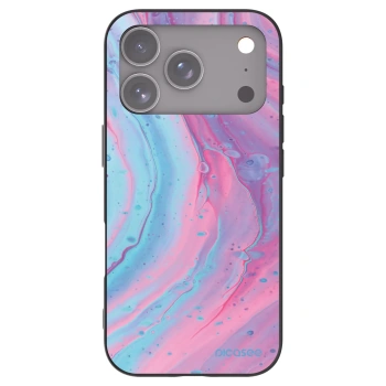 Picasee husă neagră din silicon pentru Apple iPhone 17 Pro - Pink liquid