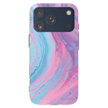 Picasee husă transparentă din silicon pentru Apple iPhone 17 Pro - Pink liquid