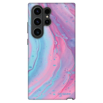 Husă pentru Samsung Galaxy S22 Ultra 5G - Pink liquid