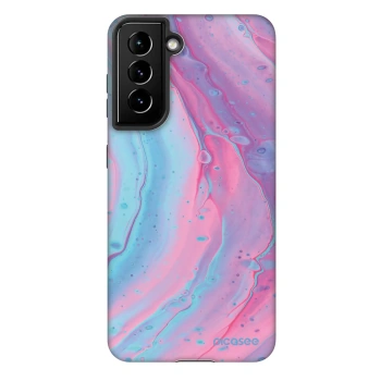 Husă pentru Samsung Galaxy S21 FE 5G - Pink liquid