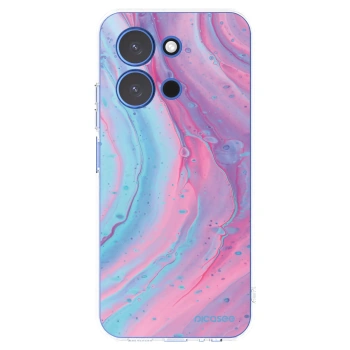 Picasee husă transparentă din silicon pentru Xiaomi Redmi 15C 4G - Pink liquid