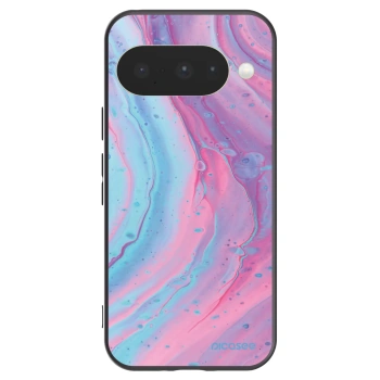 Picasee husă neagră din silicon pentru Google Pixel 10 - Pink liquid