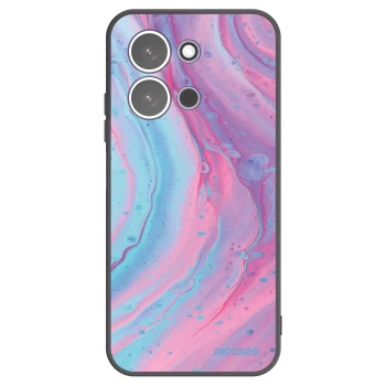 Picasee husă neagră din silicon pentru Xiaomi Redmi 15C 5G - Pink liquid