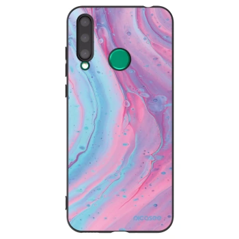 Picasee husă neagră din silicon pentru Honor 20 Lite - Pink liquid