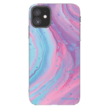 Picasee husă transparentă din silicon pentru Apple iPhone 11 - Pink liquid