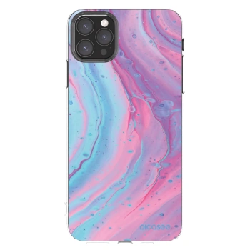 Picasee husă transparentă din silicon pentru Apple iPhone 11 Pro Max - Pink liquid