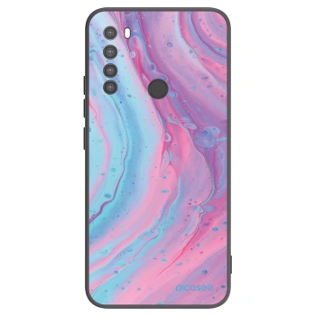 Picasee husă neagră din silicon pentru Xiaomi Redmi Note 8 - Pink liquid