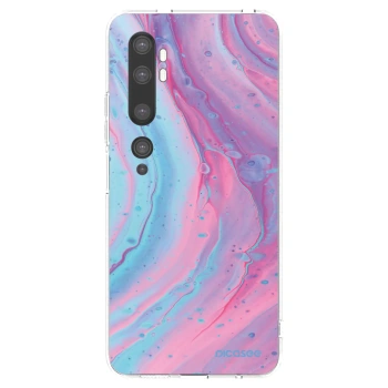 Picasee husă transparentă din silicon pentru Xiaomi Mi Note 10 (Pro) - Pink liquid