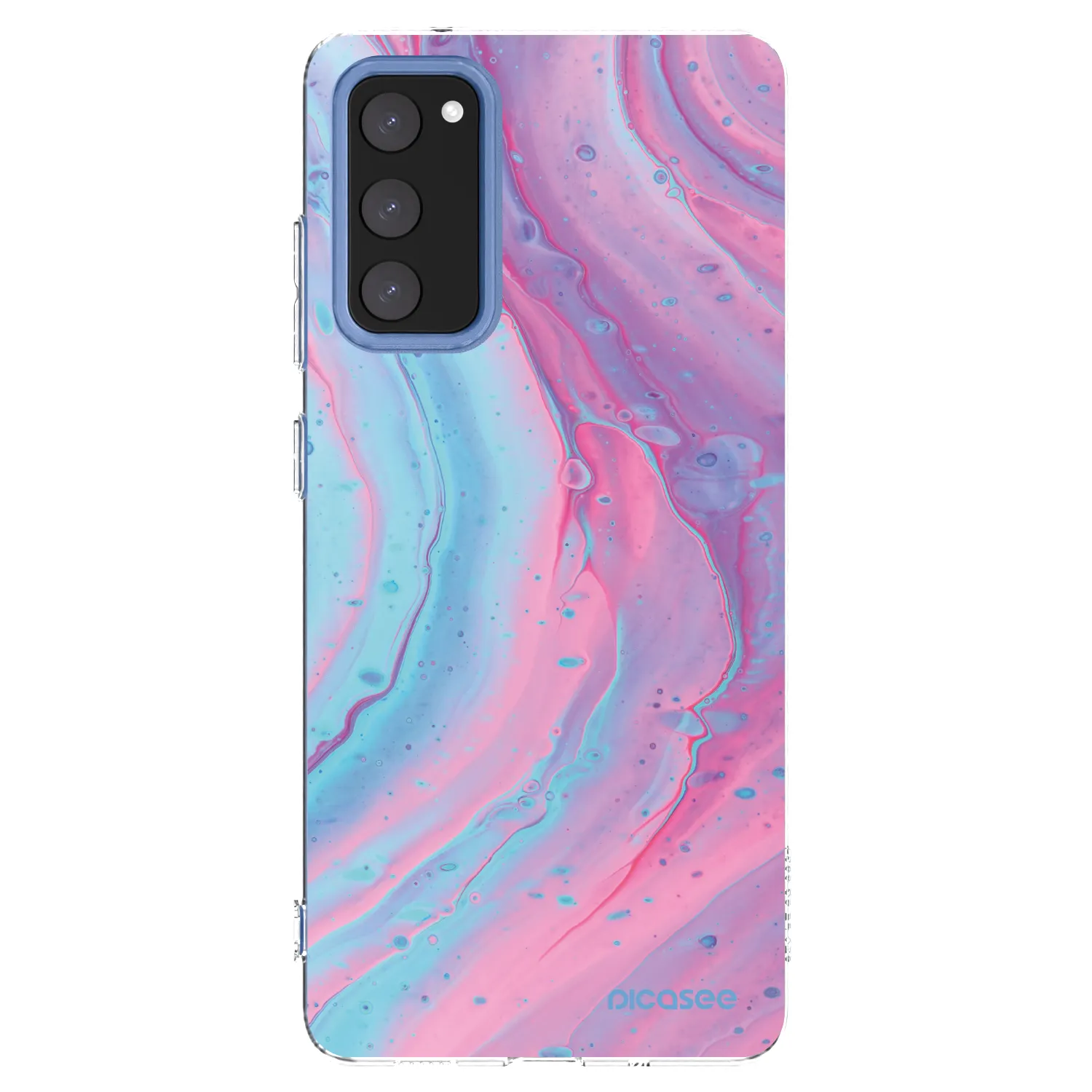 Picasee husă transparentă din silicon pentru Samsung Galaxy S20 FE - Pink liquid