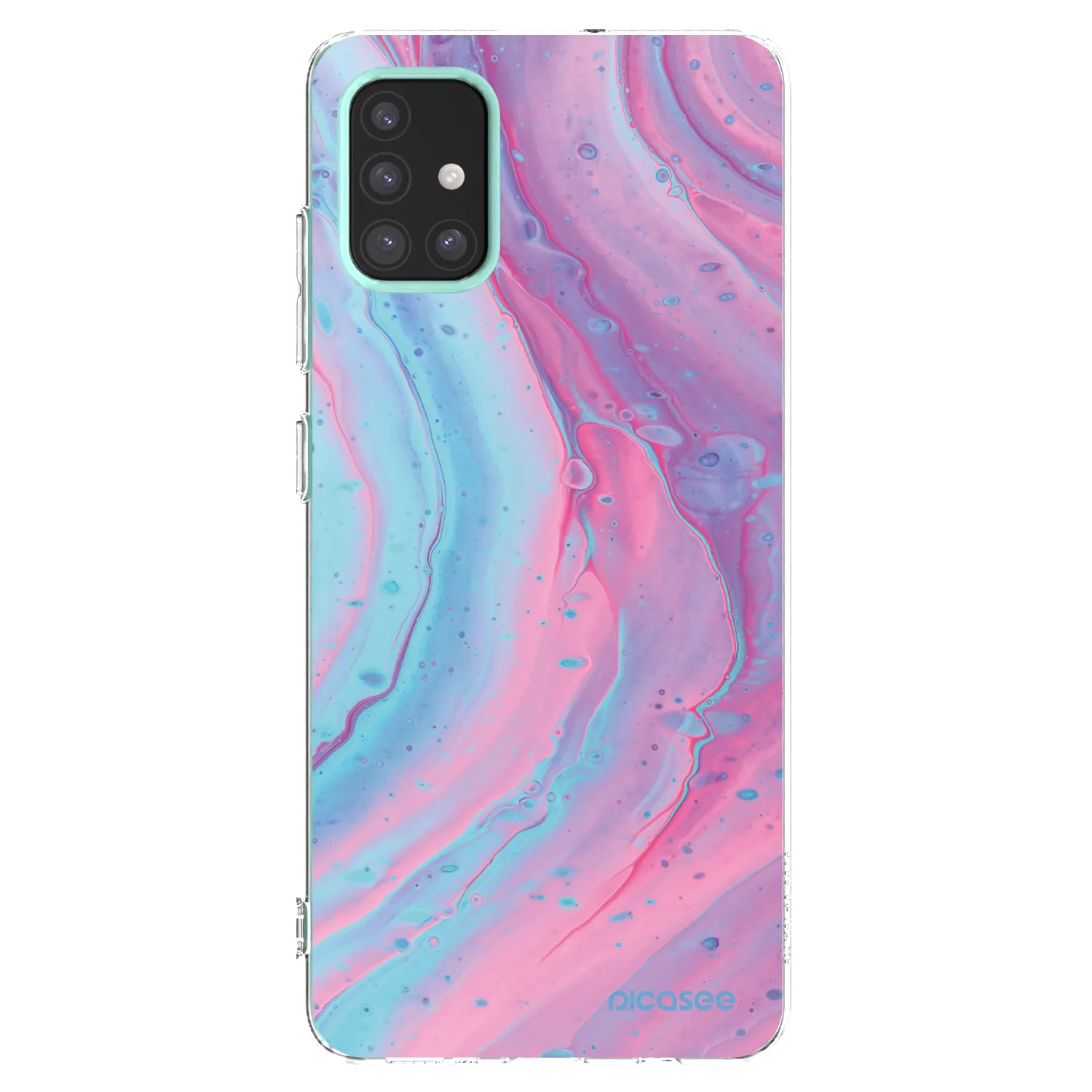 Picasee husă transparentă din silicon pentru Samsung Galaxy M31s - Pink liquid
