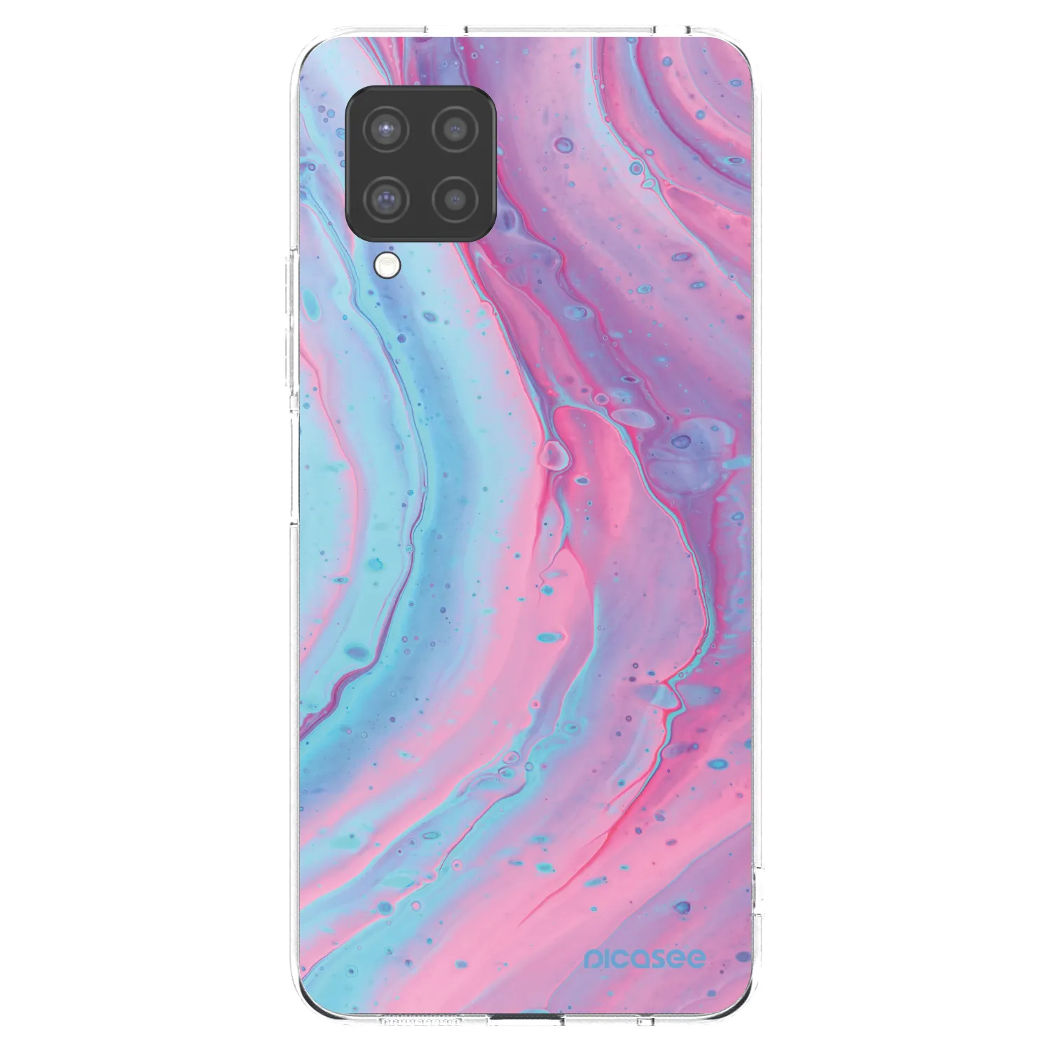Picasee husă transparentă din silicon pentru Samsung Galaxy A42 A426B - Pink liquid