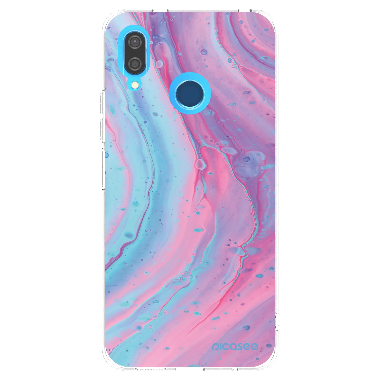 Picasee husă transparentă din silicon pentru Huawei P20 Lite - Pink liquid