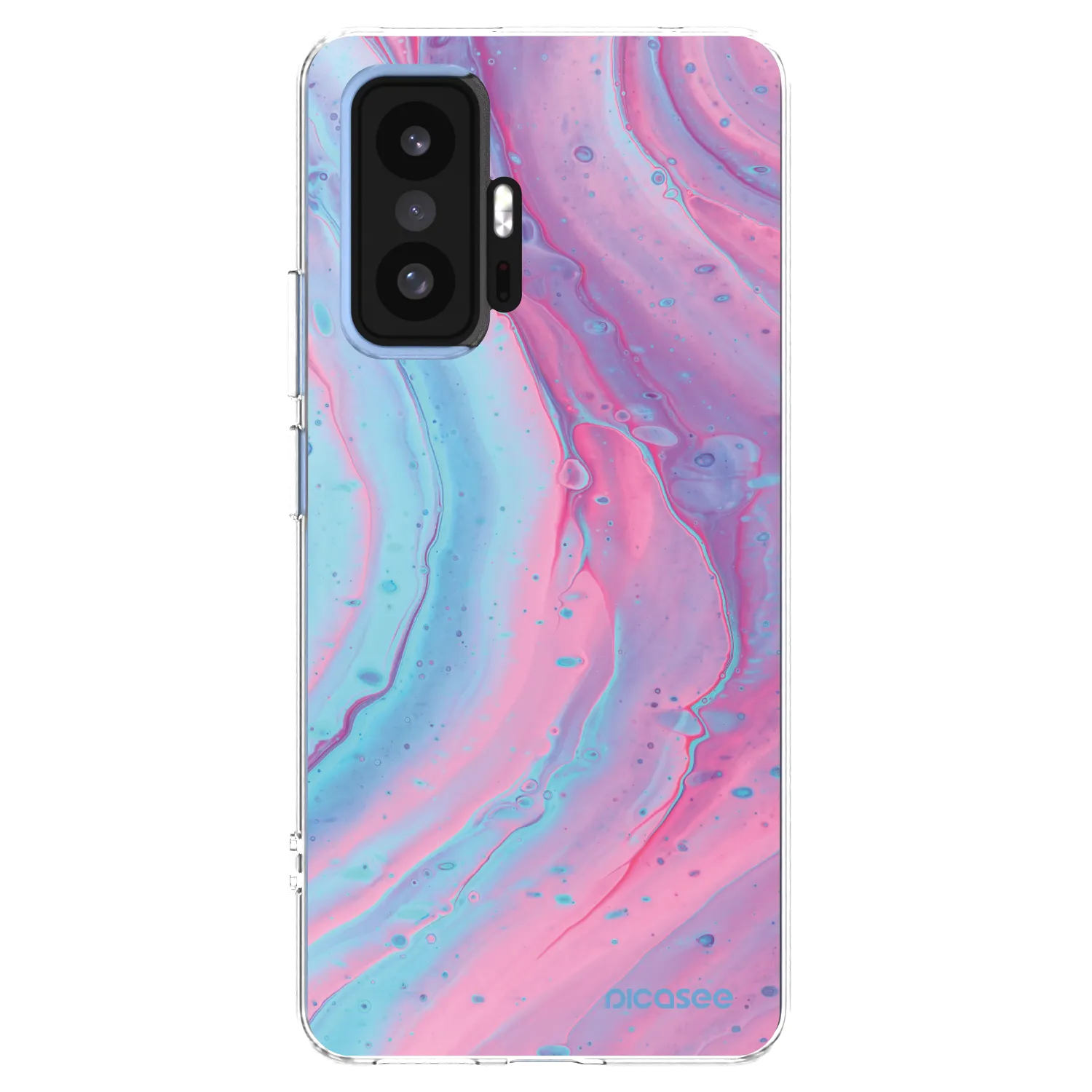 Picasee husă transparentă din silicon pentru Xiaomi 11T - Pink liquid