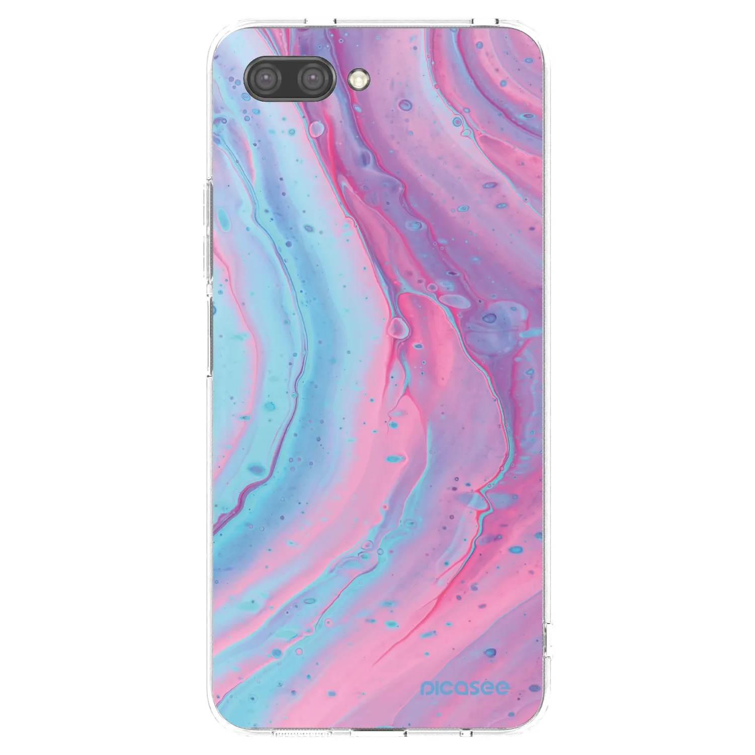 Picasee husă transparentă din silicon pentru Honor 10 - Pink liquid