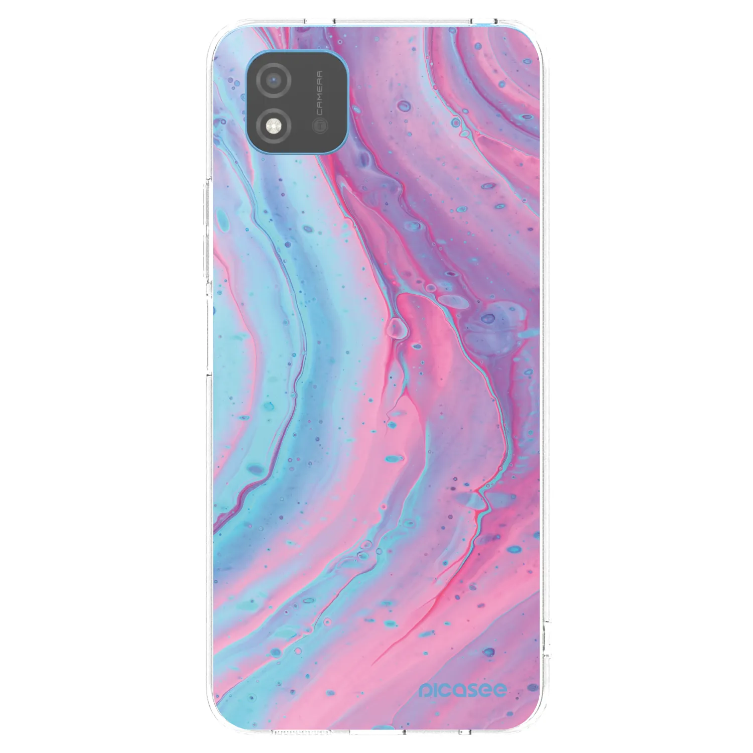 Picasee husă transparentă din silicon pentru Realme C11 (2021) - Pink liquid