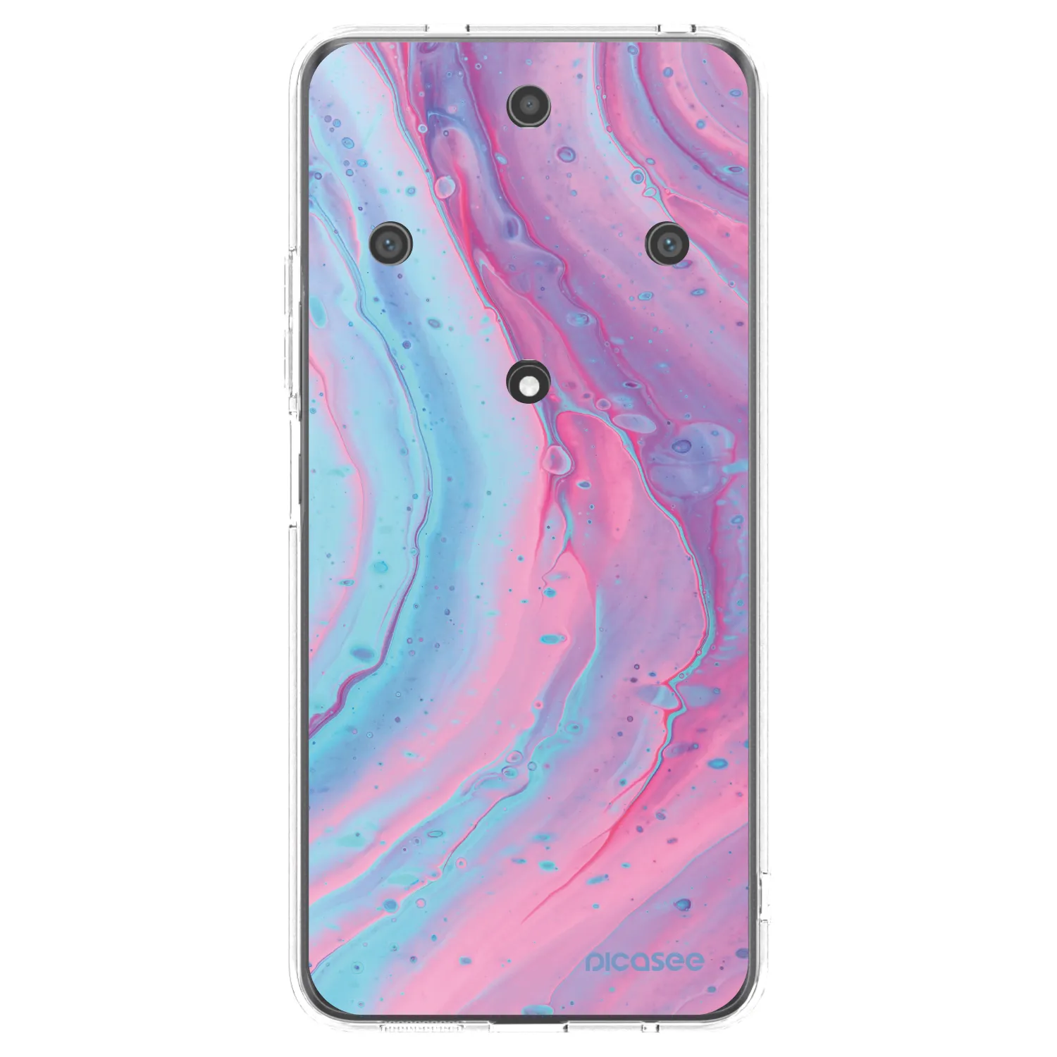 Picasee husă transparentă din silicon pentru Honor Magic5 Lite 5G - Pink liquid