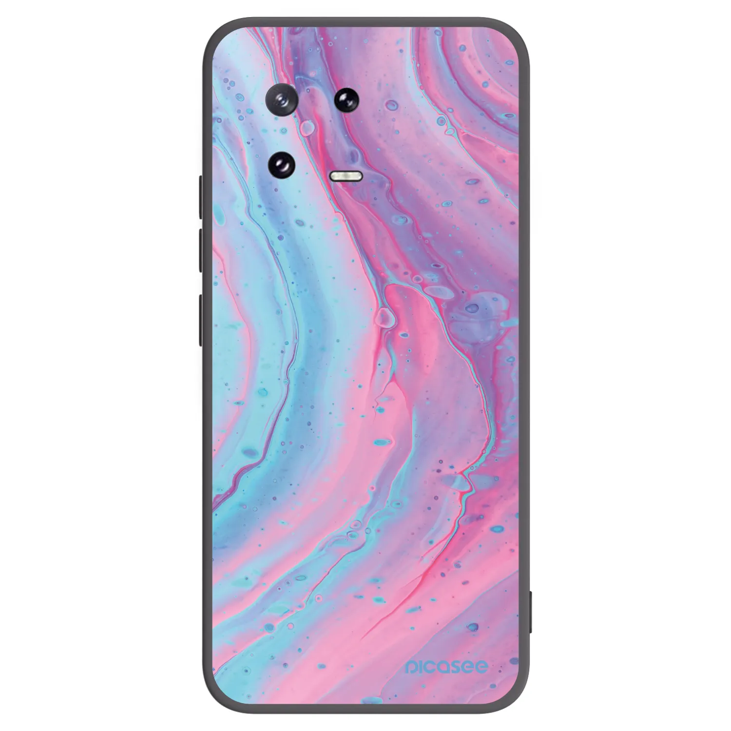 Picasee husă neagră din silicon pentru Xiaomi 13 Pro - Pink liquid