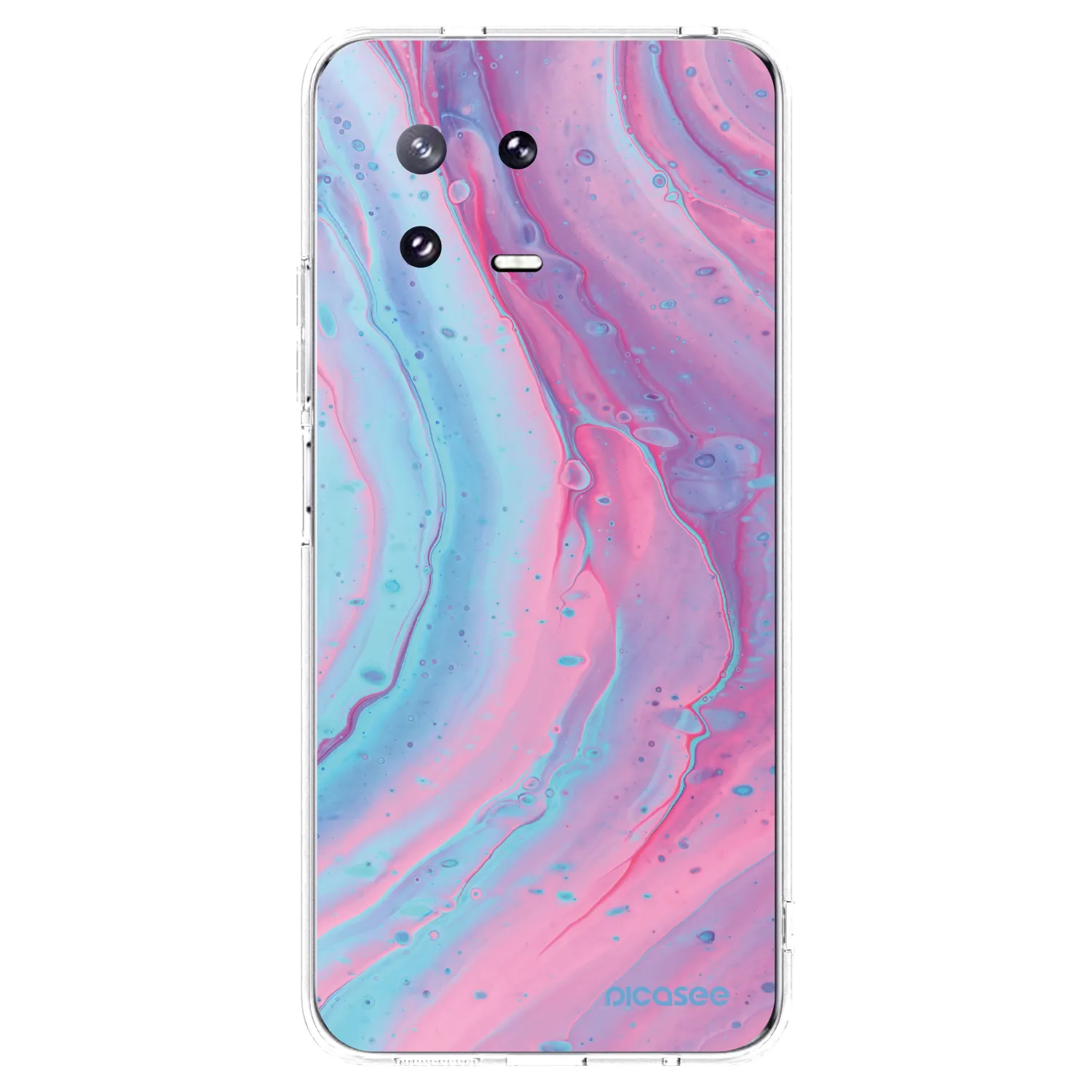 Picasee husă transparentă din silicon pentru Xiaomi 13 Pro - Pink liquid
