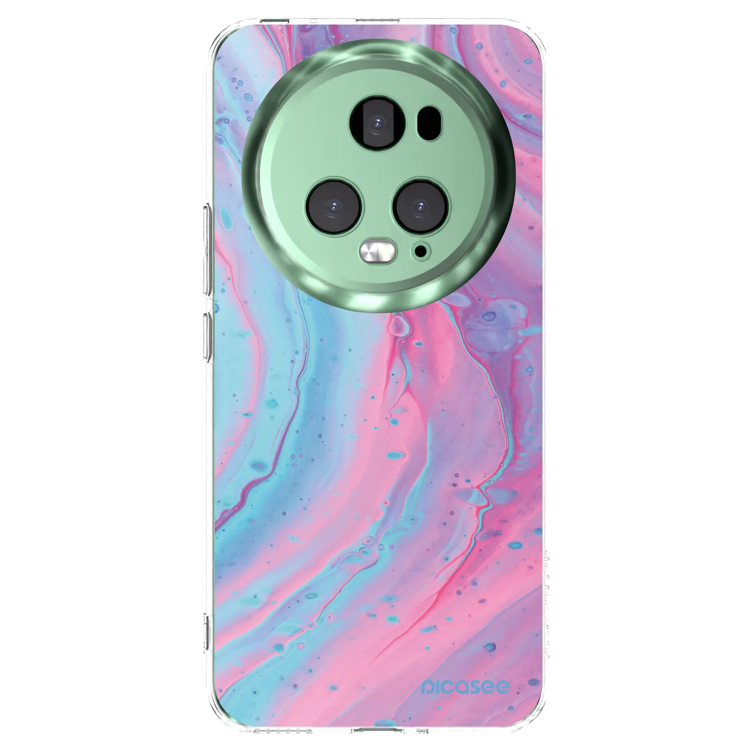 Picasee husă transparentă din silicon pentru Honor Magic5 Pro - Pink liquid