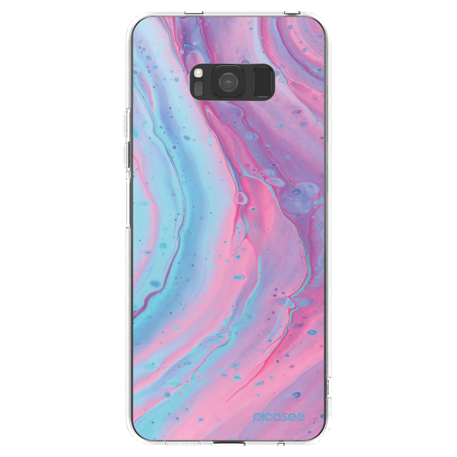 Picasee husă transparentă din silicon pentru Samsung Galaxy S8 G950F - Pink liquid