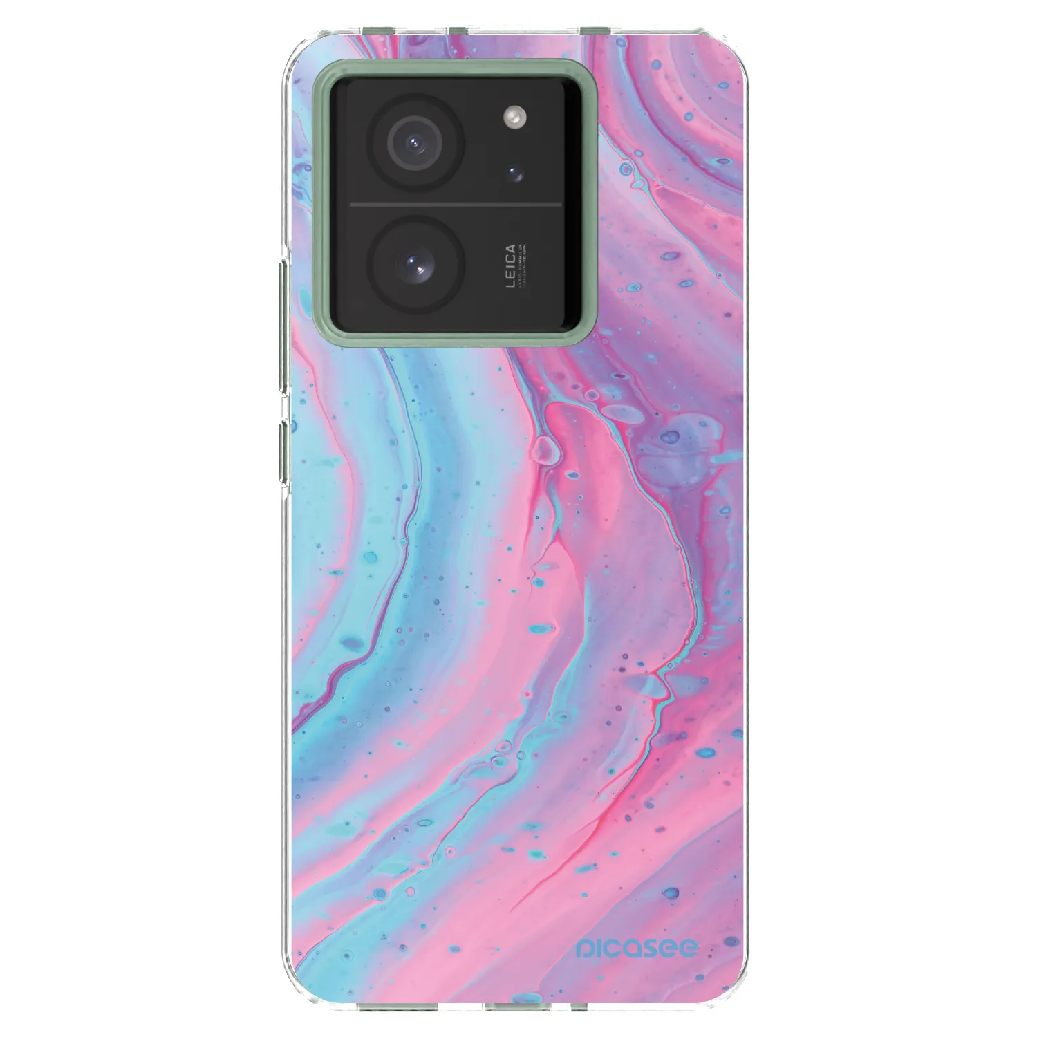 Picasee husă transparentă din silicon pentru Xiaomi 13T Pro - Pink liquid