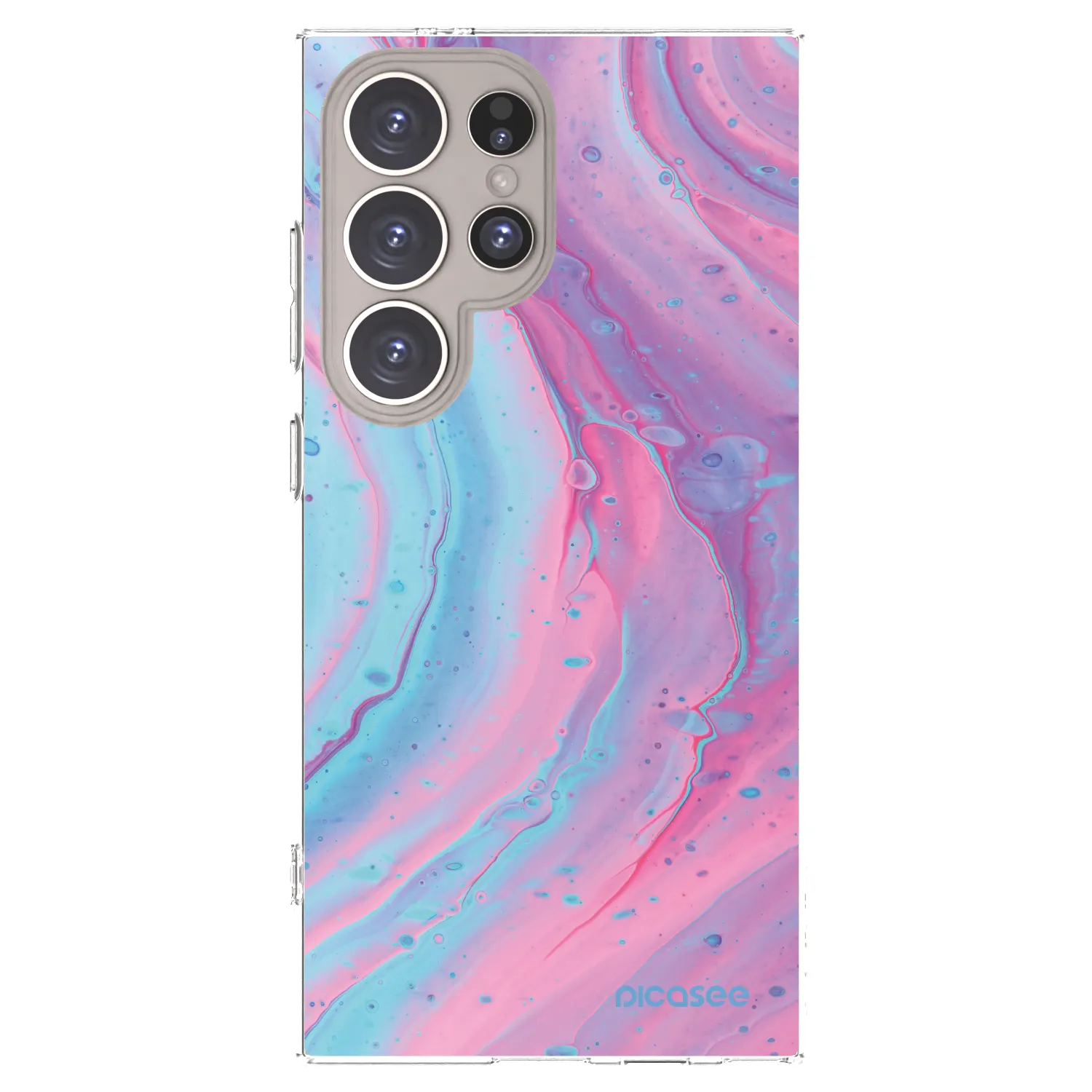 Picasee husă transparentă din silicon pentru Samsung Galaxy S24 Ultra S928B 5G - Pink liquid