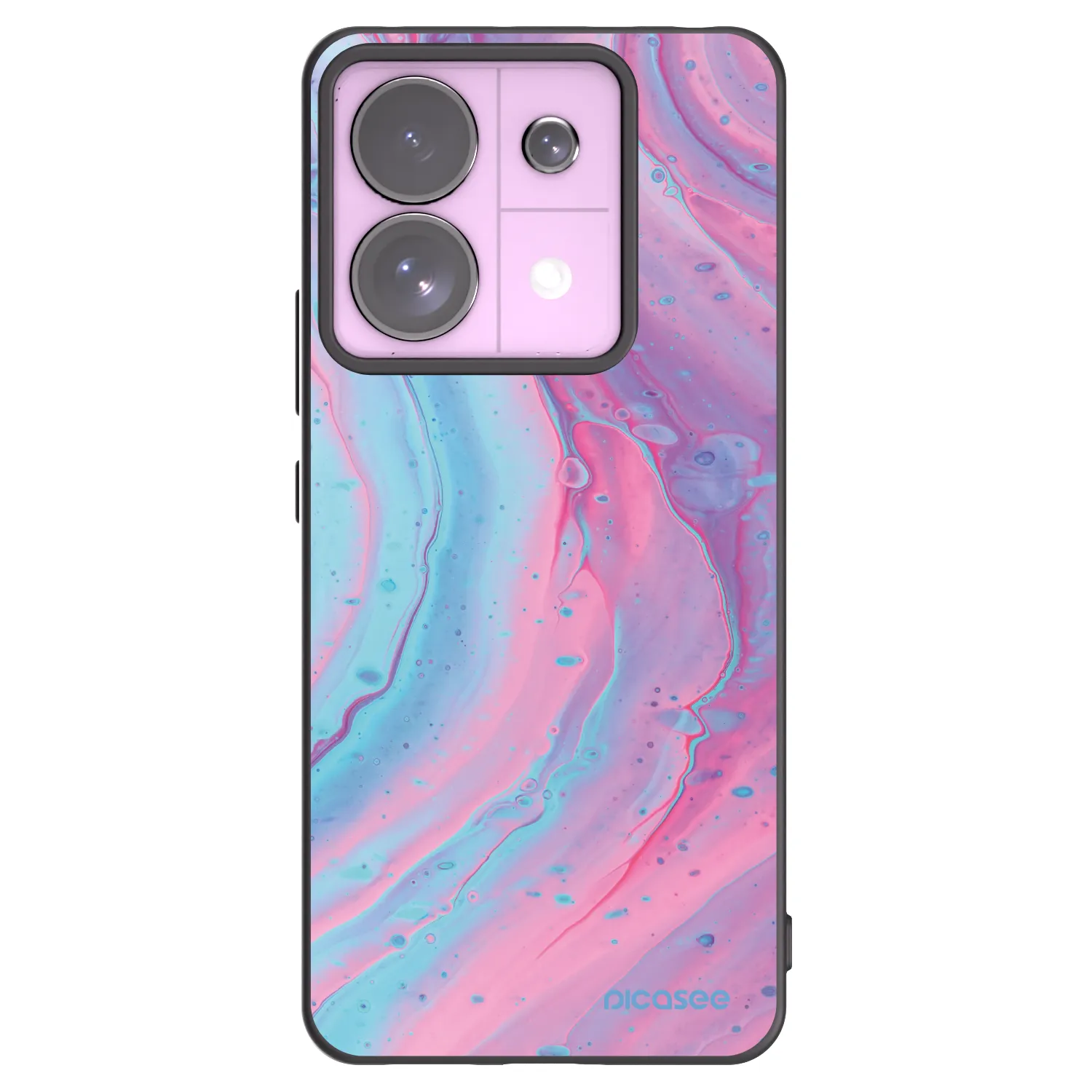 Picasee husă neagră din silicon pentru Xiaomi Redmi Note 13 Pro 5G - Pink liquid