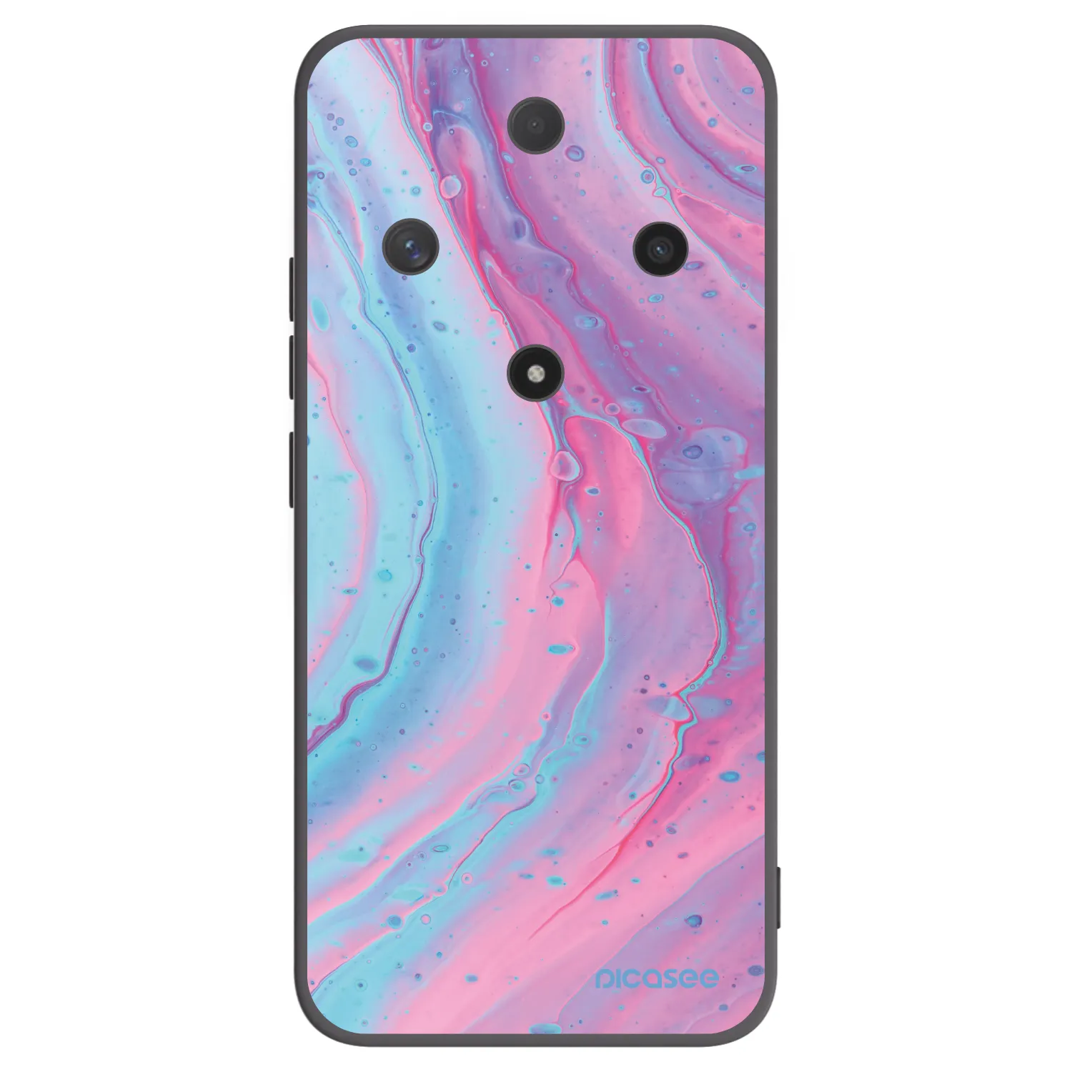 Picasee husă neagră din silicon pentru Honor Magic6 Lite 5G - Pink liquid