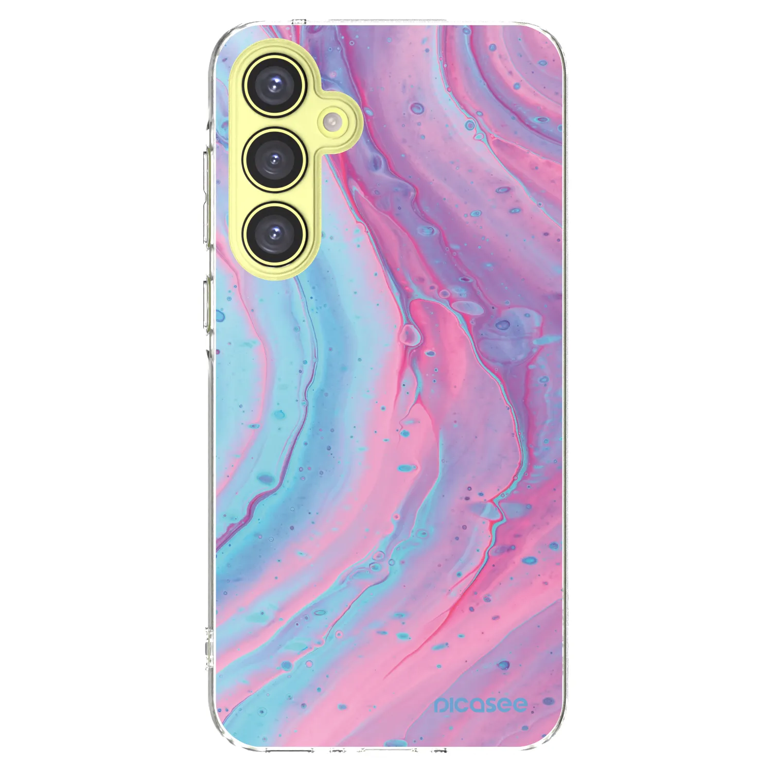 Picasee husă transparentă din silicon pentru Samsung Galaxy A35 5G A356B - Pink liquid