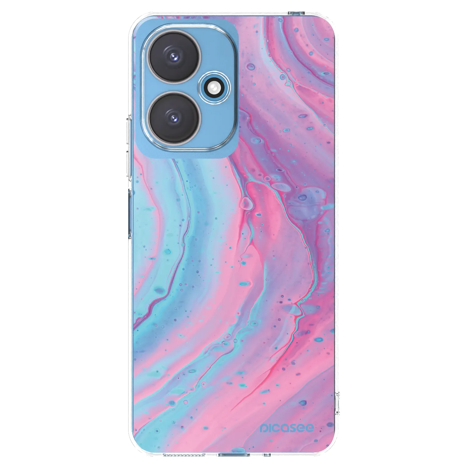 Picasee husă transparentă din silicon pentru Xiaomi Redmi 13C 5G - Pink liquid