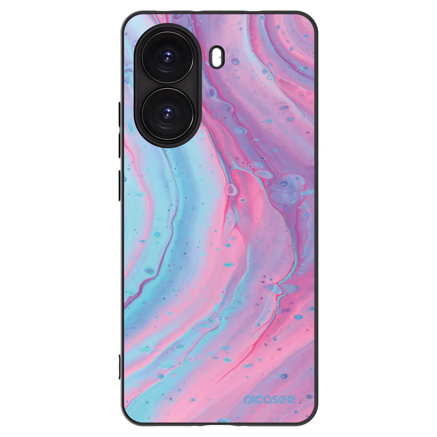 Picasee husă neagră din silicon pentru Xiaomi Poco X7 Pro 5G - Pink liquid