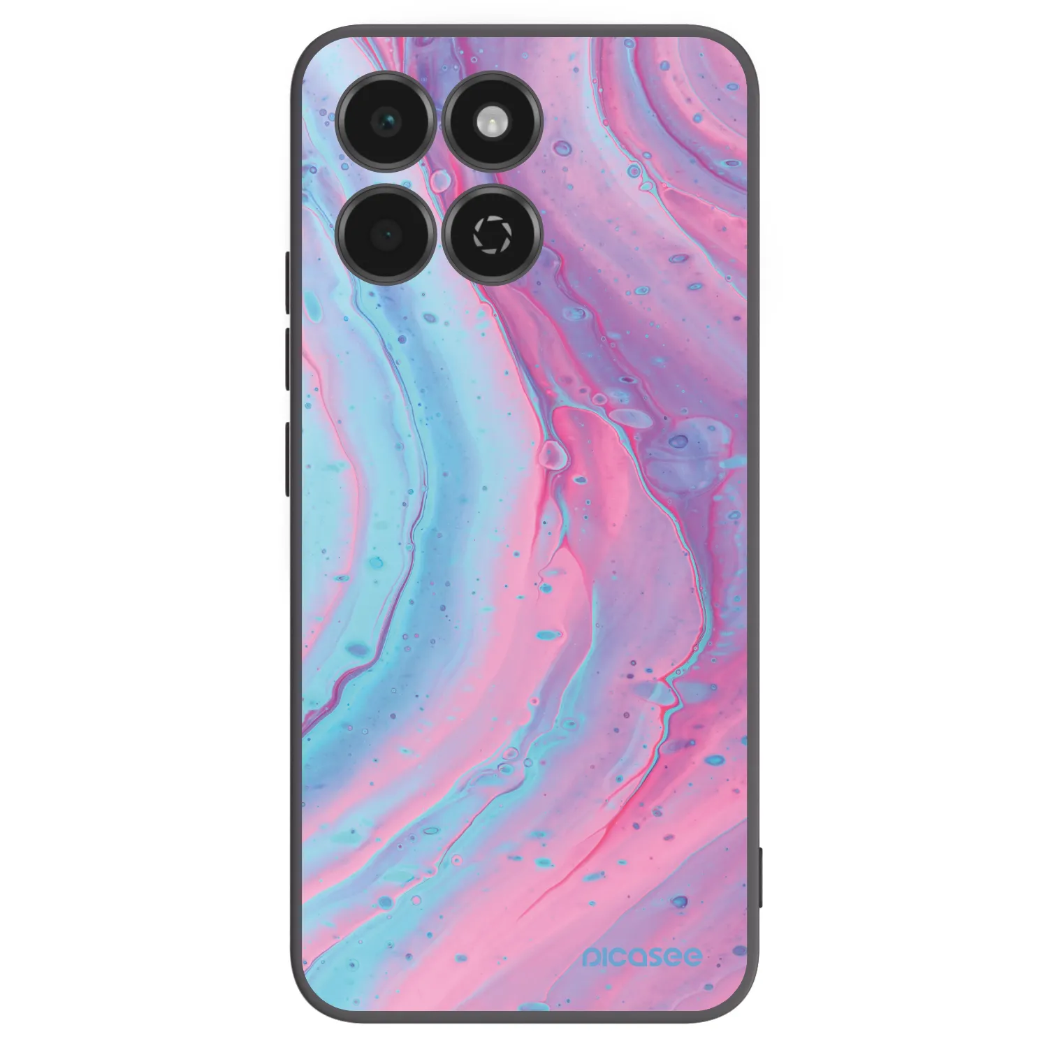 Picasee husă neagră din silicon pentru Honor 200 Smart 5G - Pink liquid