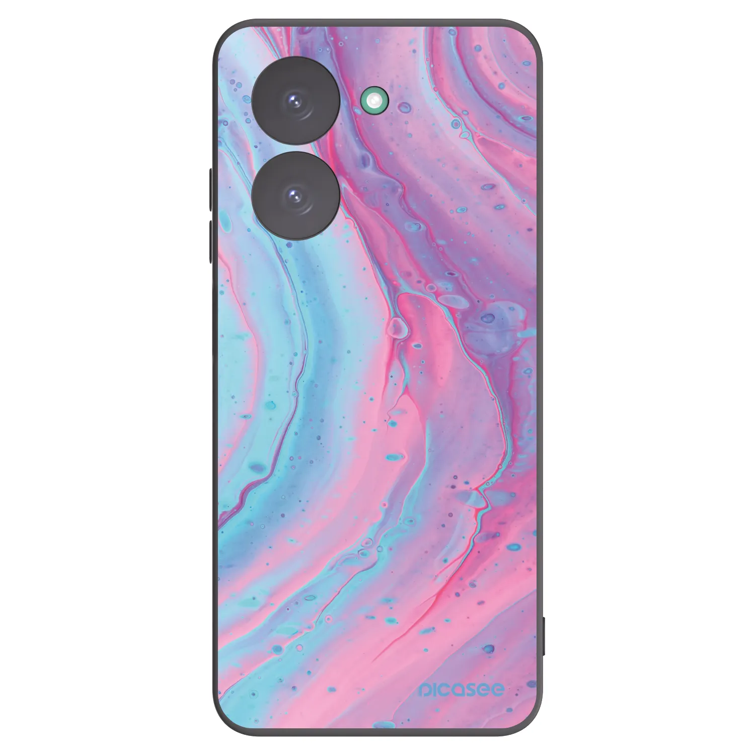 Picasee husă neagră din silicon pentru Xiaomi Redmi A5 - Pink liquid