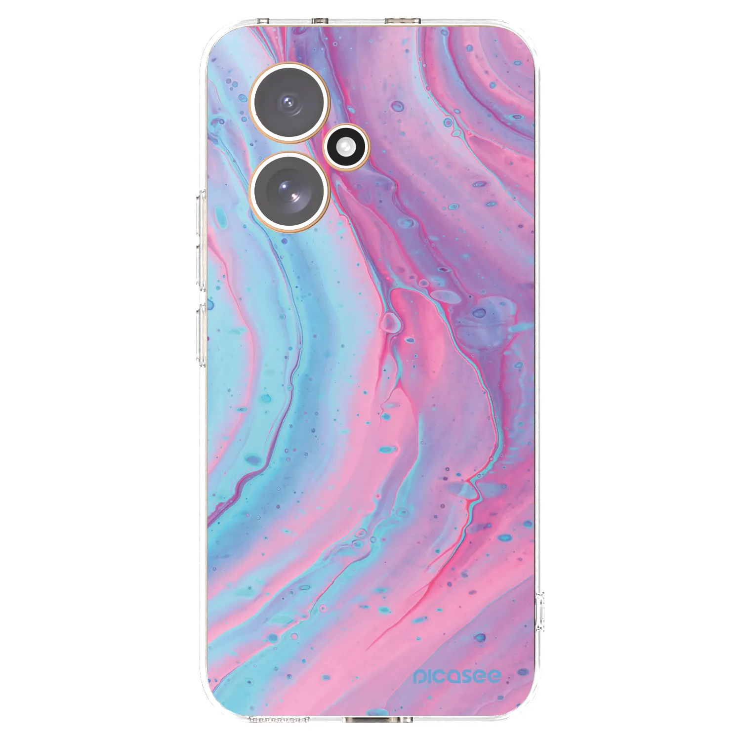 Picasee husă transparentă din silicon pentru Honor 400 5G - Pink liquid