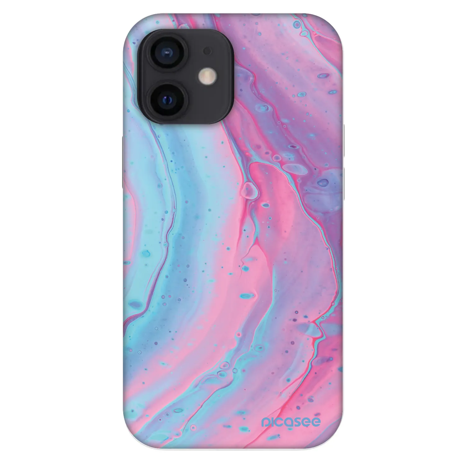 Picasee Fashion Case pentru Apple iPhone 12 mini - Pink liquid