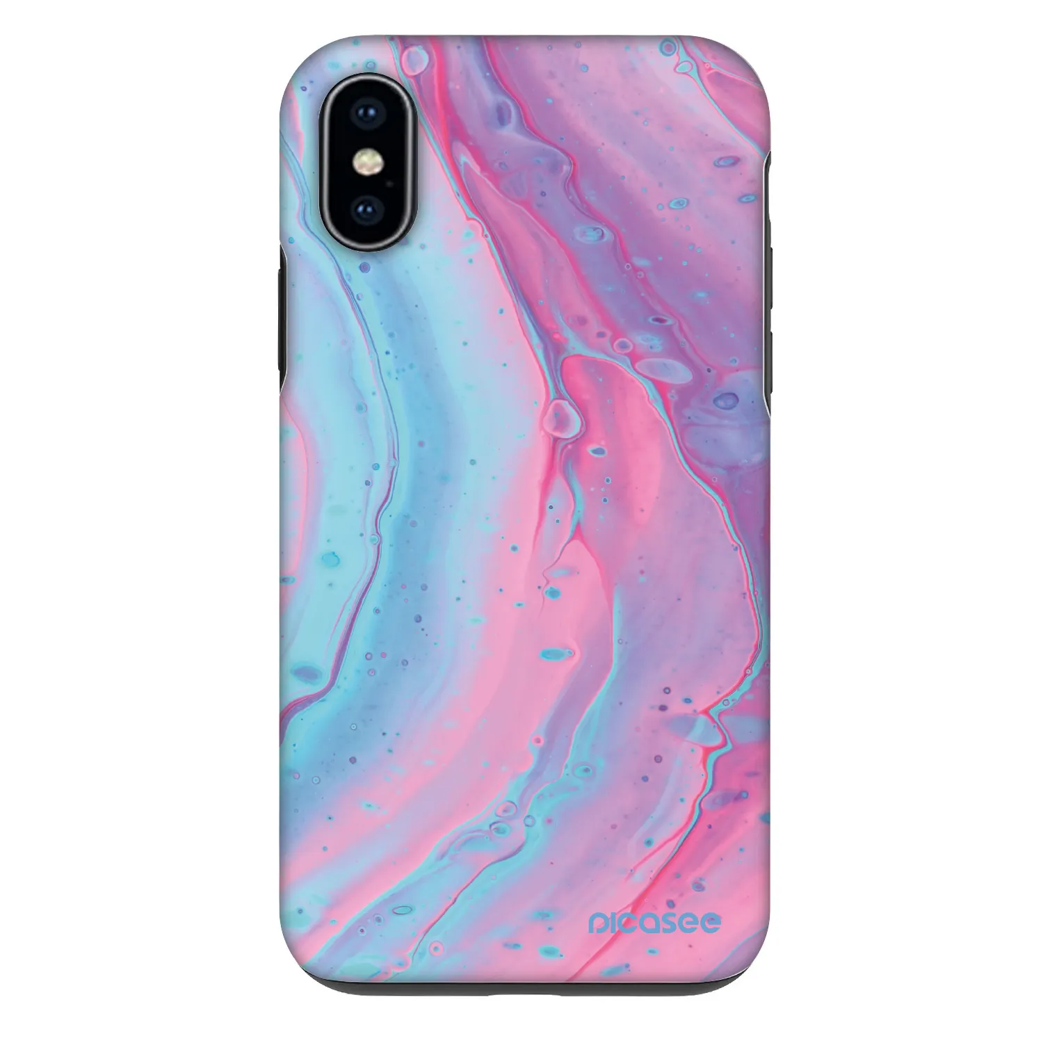 Picasee Fashion Case pentru Apple iPhone X/XS - Pink liquid