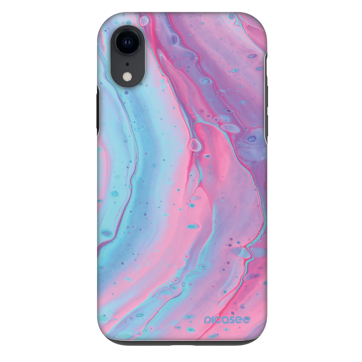 Picasee Fashion Case pentru Apple iPhone XR - Pink liquid