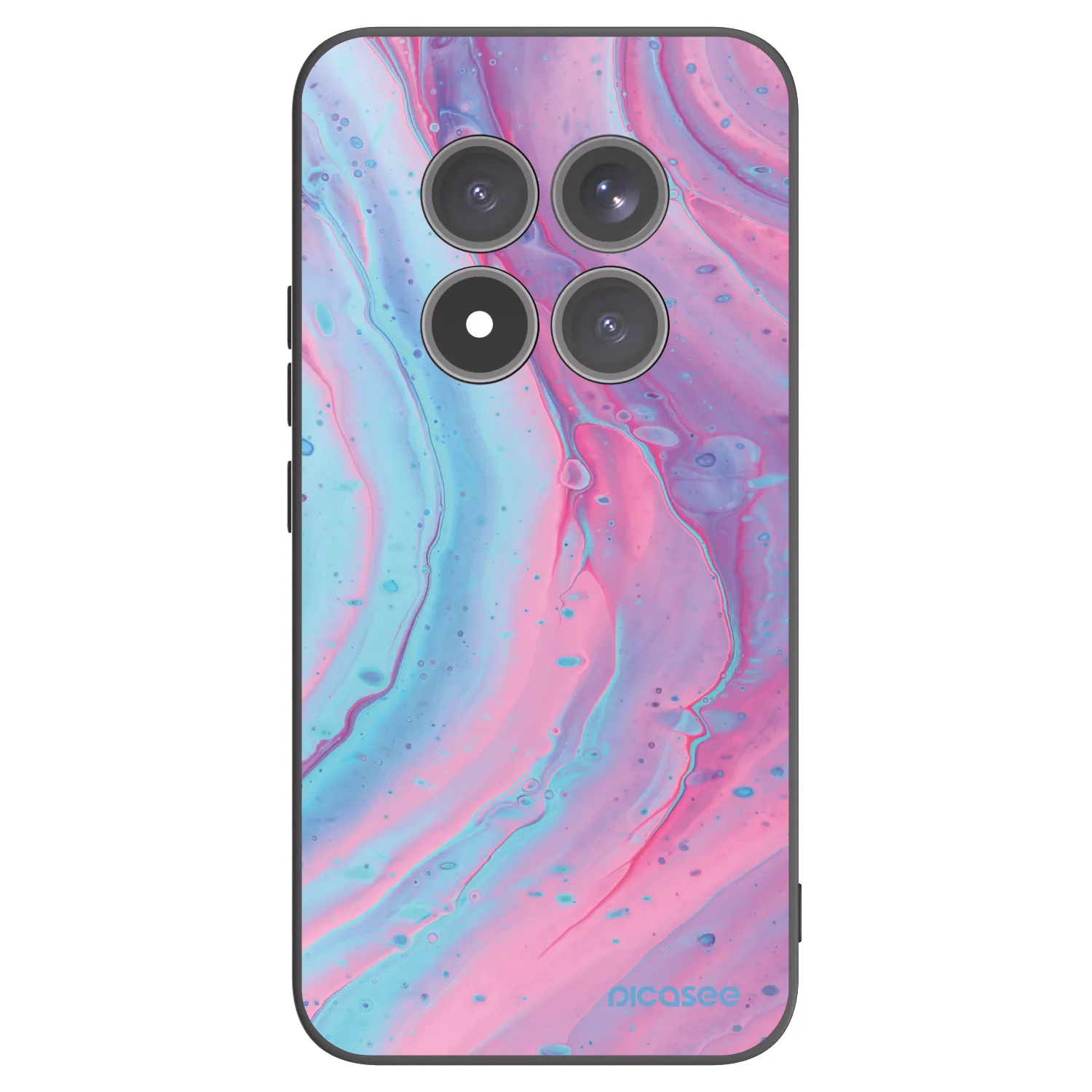 Picasee husă neagră din silicon pentru Xiaomi Redmi Note 15 Pro+ - Pink liquid