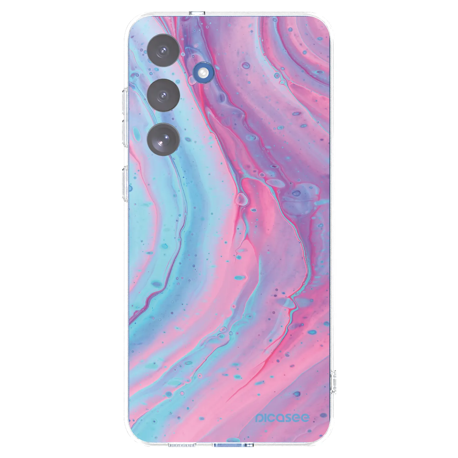 Picasee husă transparentă din silicon pentru Samsung Galaxy S25 FE 5G - Pink liquid